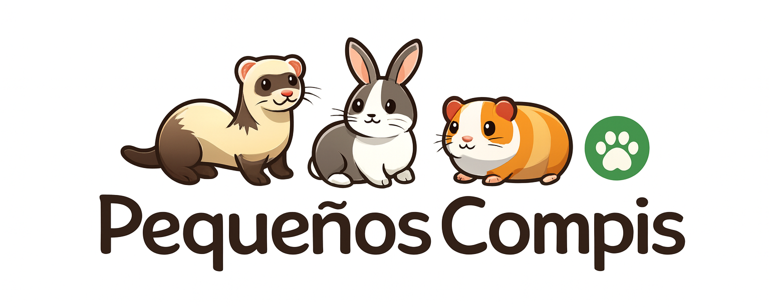 Logo de Pequeños Compis, web sobre cuidado de mascotas pequeñas